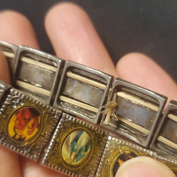 Religious Saints Stretch Bracelet and Jor Bird Earrings - Picture 8 of 8